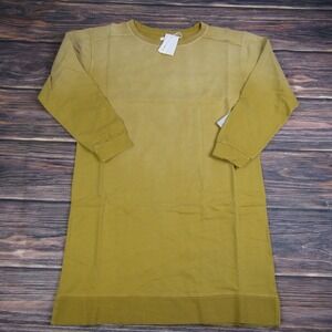 Stitch Drop NEW Womens Large Yellow Sweater Dress Ombre Bottom Yoke Wide